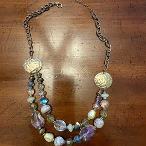Multicolored bead necklace